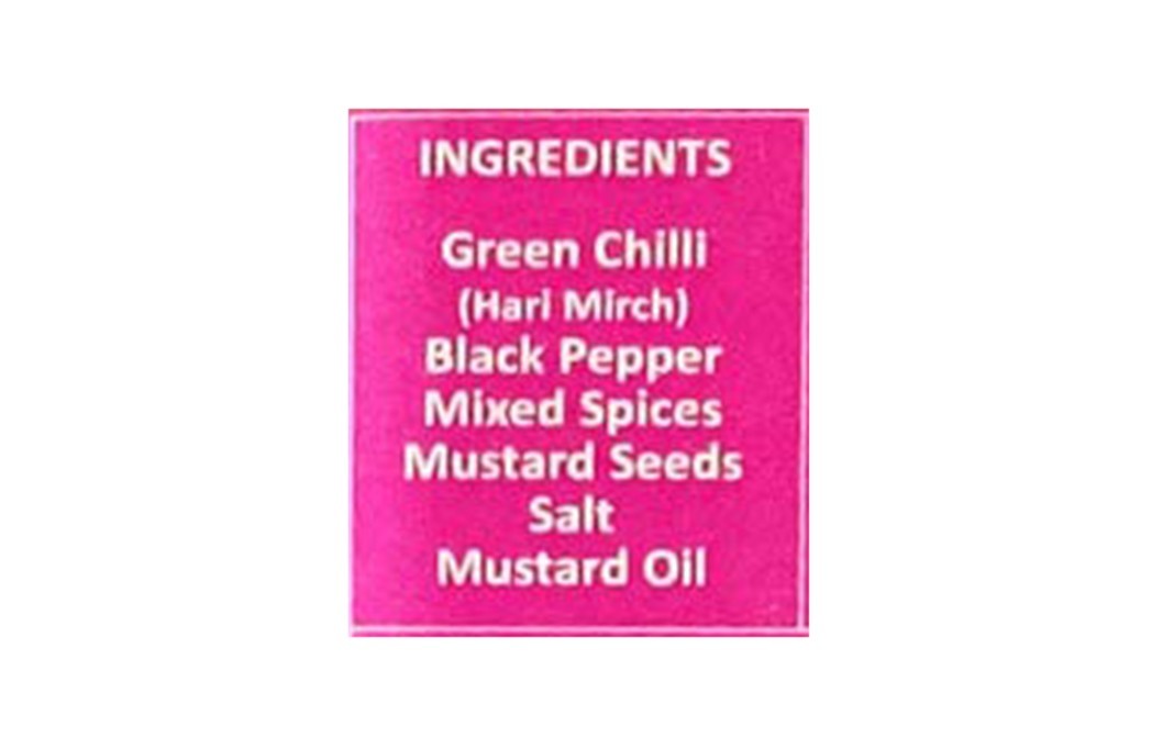 Charpara Hari Mirch Ka Achaar    Glass Jar  250 grams